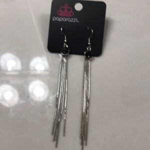 Silver & Black Earrings